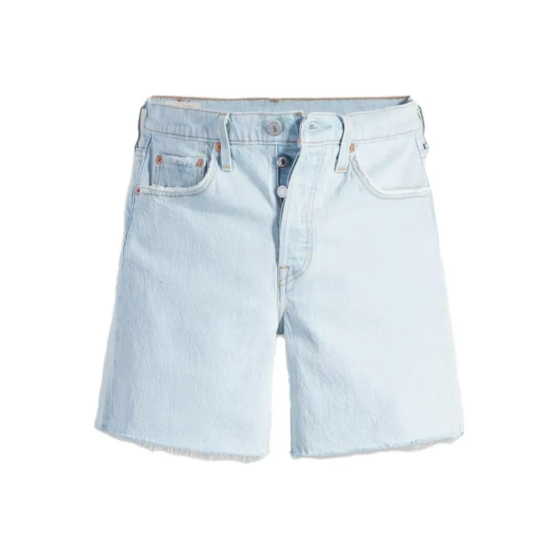 Levis Denim Shorts Women's White Blue-0