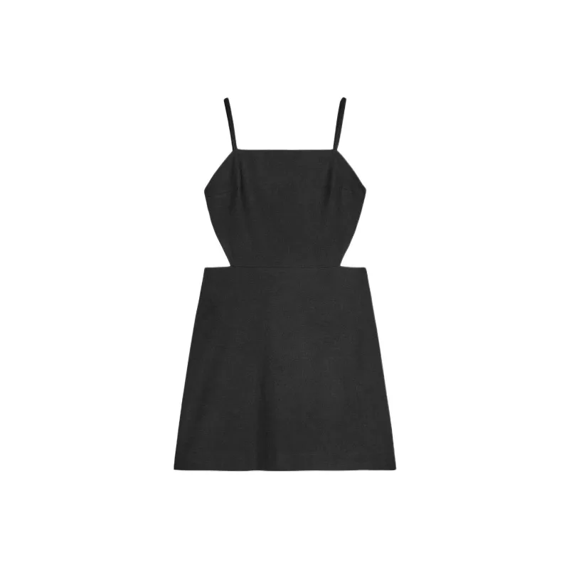 ZARA Slip Dresses Women's Black-0