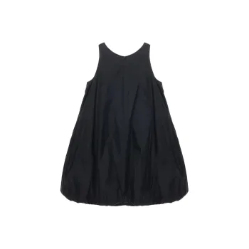 AMOMENTO Nylon Volume Mini Dress 'Black'