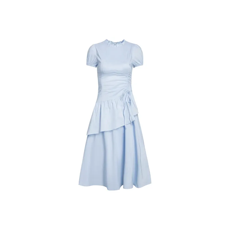 PAZZO Short Sleeved Dresses Women's Blue-0