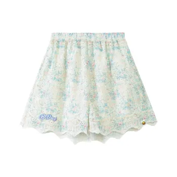 B.Duck Casual Shorts Women's Blue