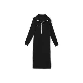 Mapping Long-Sleeved Dresses Women's Black