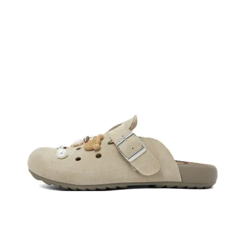 COMELY Rubber Sole Slip Resistant Closed Toe Slippers Women's