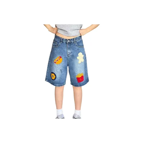TELENT Denim shorts Unisex Blue
