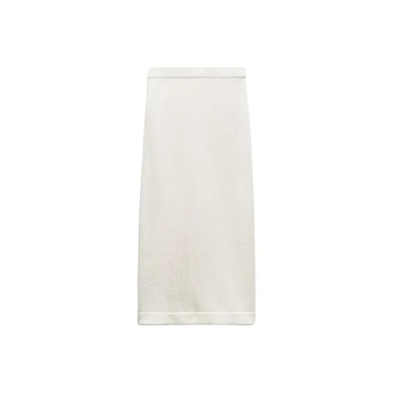 ZARA Casual Long Skirt Women's White-1