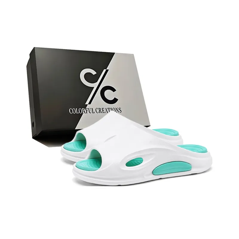 Colorful Creations EVA Slip Resistant Abrasion Resistant Odor Resistant Quiet Slide Slippers Unisex-5