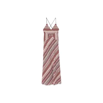 MISSONI Zig Zag Pattern Long Patchwork Dress