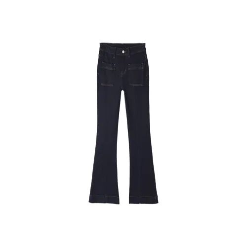 HIPPIEMISS Jeans Women's Normal Washed Blue