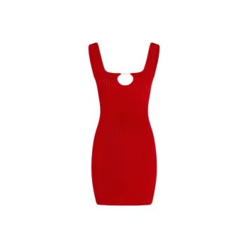 Jacquemus La Mini Robe Sierra 'Dark Red'
