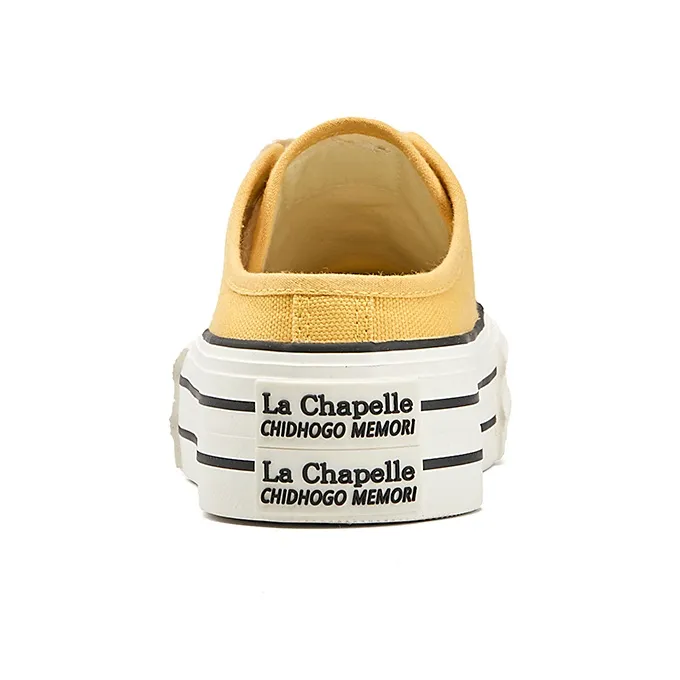 La Chapelle Rubber Sole Slip Resistant Closed Toe Slippers Women's Yellow-4