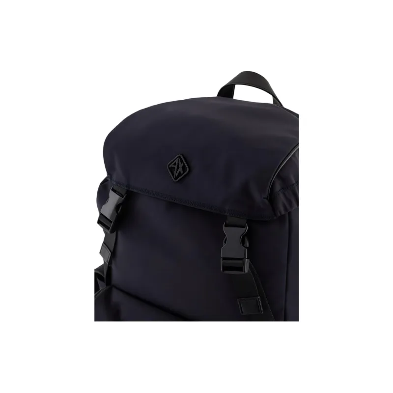 ARMANI EXCHANGEAE Polyester Carry Backpack Men's Marine Blue-4
