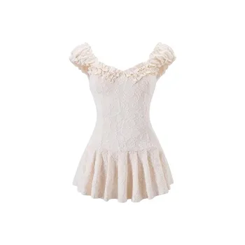 SECFLY OFFICIAL Slip Dress Women's Ecru
