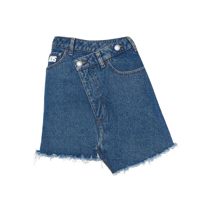 GCDS Denim Short Skirts Women's Denim Blue-0