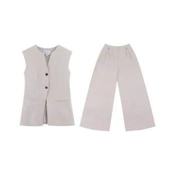 DianThia Casual Suit Women's Apricot