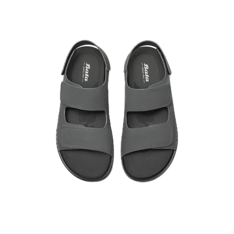 BATA Beach Sandals Men Gray, Brown-2