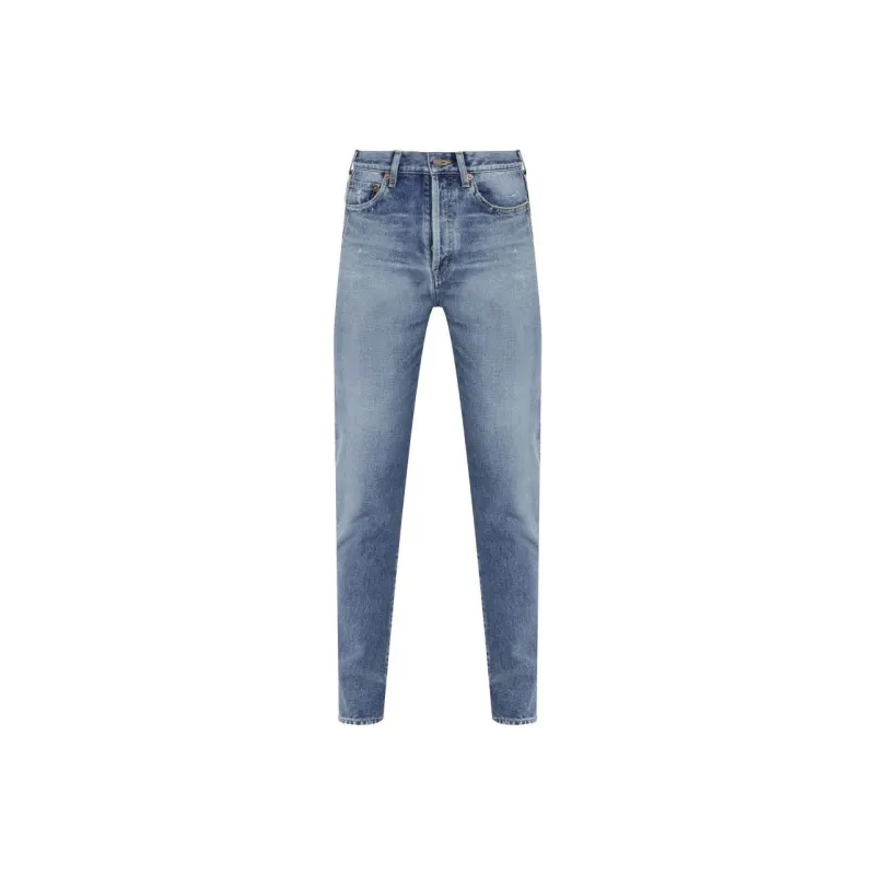 SAINT LAURENT Button Detailed Skinny Jeans-0