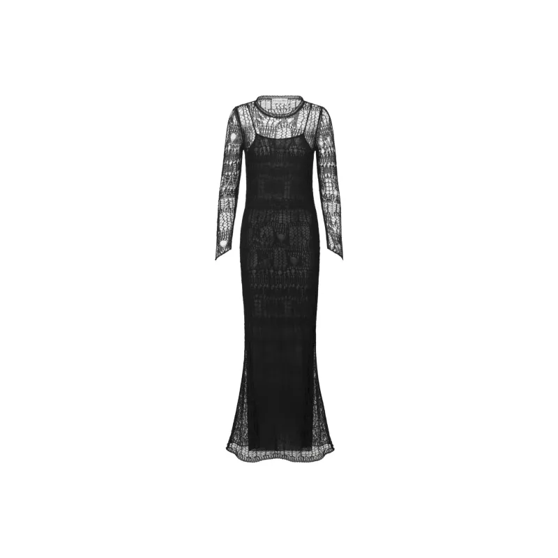 DIOR SS24 Long-Sleeved Dresses Women's Black-0