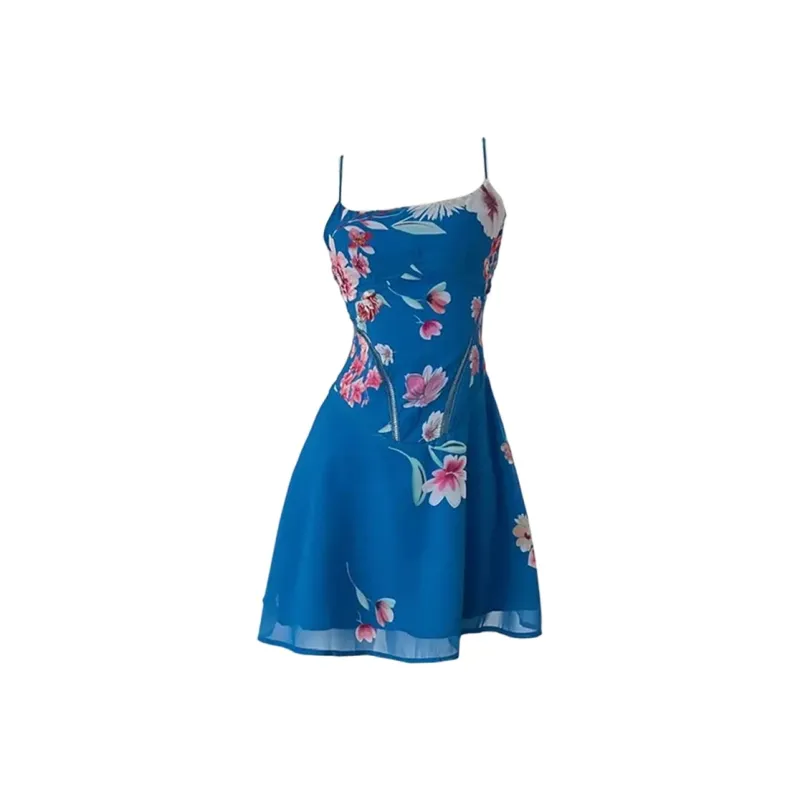 AFGGD Slip Dresses Women's Blue-0