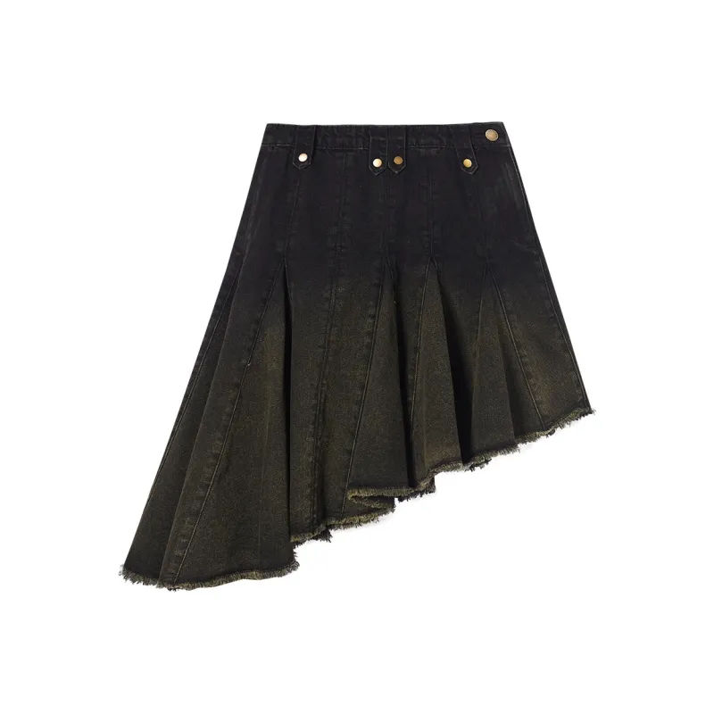 LA CRAWFISH Denim Short Skirts Women's-6