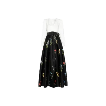 Sachin & Babi Zoe Colour block Gown