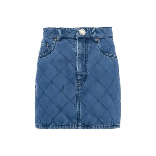 miu Airpod-H miu Airpod-H SS23 Denim Short Skirts Women's Denim Blue