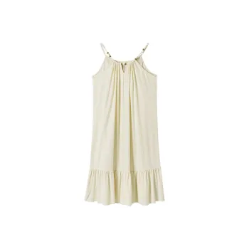 DOKZB Slip Dresses Women's Ecru