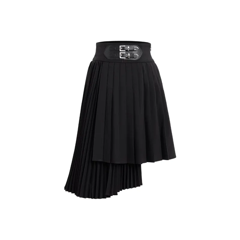 AUI Casual Short Skirts Women's Black-0