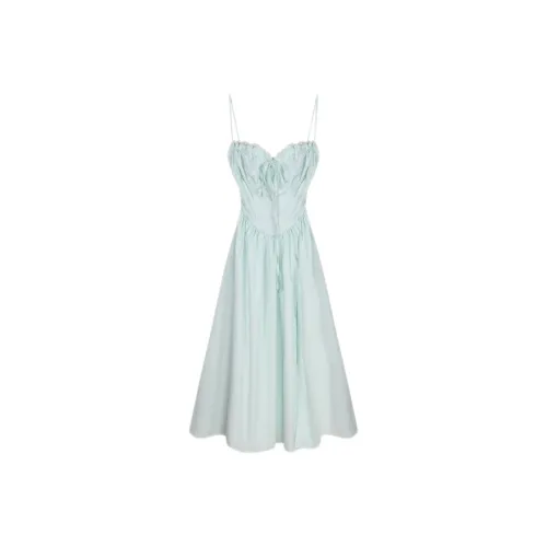 PAIN OR PLEASURE Slip Dress Women's Green