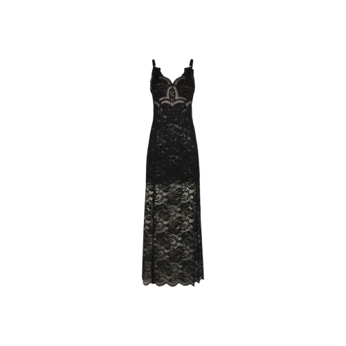 Paco Rabanne Lace Detailed Sleeveless Maxi Dress