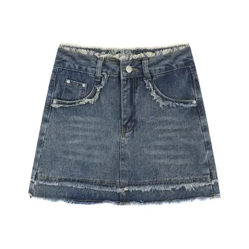 MINCOCROSEPEPPAR Denim Shorts Women's Blue