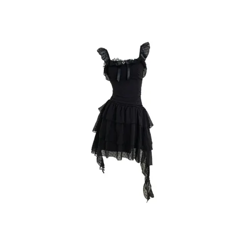 BEAUTIFUL CONFESSION Slip Dress Women's Black