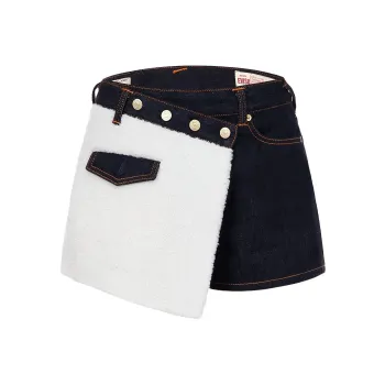EVISU Denim Shorts Women's Denim Blue