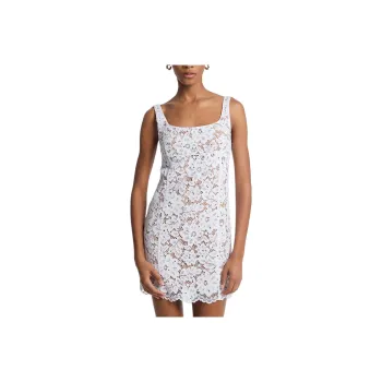 MICHAEL KORS Studded Corded Floral Lace Mini Dress