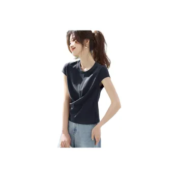 Mo Han Yi Mei T Shirt Women's Navy Blue