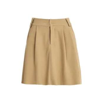 Jenna Chun Casual Short Skirts Women's Caramel