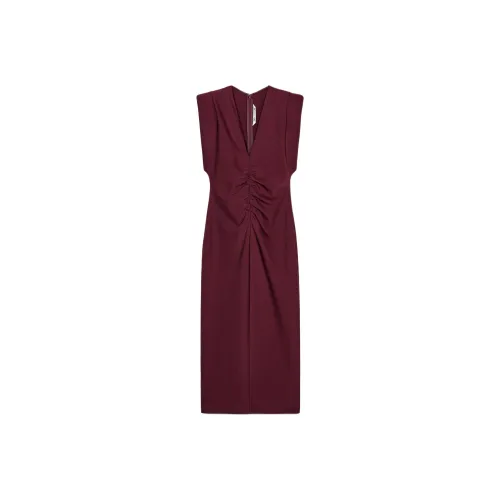 ZARA Valentine's Day Collection Sleeveless Dresses Women's Burgundy