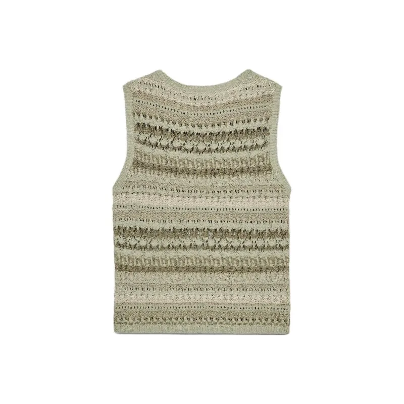ZARA Tank Tops Women's Green-1