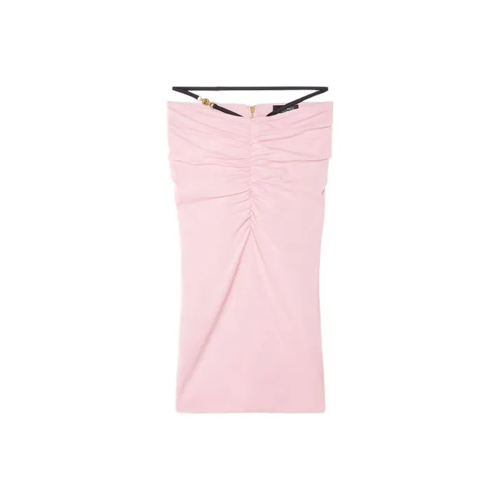 VERSACE Medusa Midi Pencil Skirt 'Rose'-0