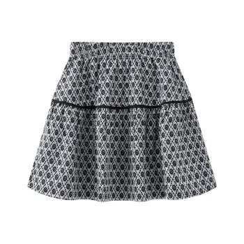 Jonah Anda Casual Short Skirts Women's Black