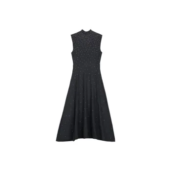 Maje Rhinestone embellished Maxi Dress