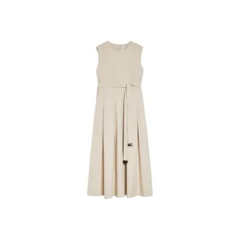 'S MAX MARA Amina Collection Sleeveless Dress Women's Beige