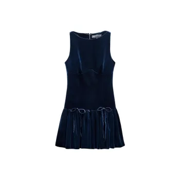 ZARA Sleeveless Dress Women's Night Blue