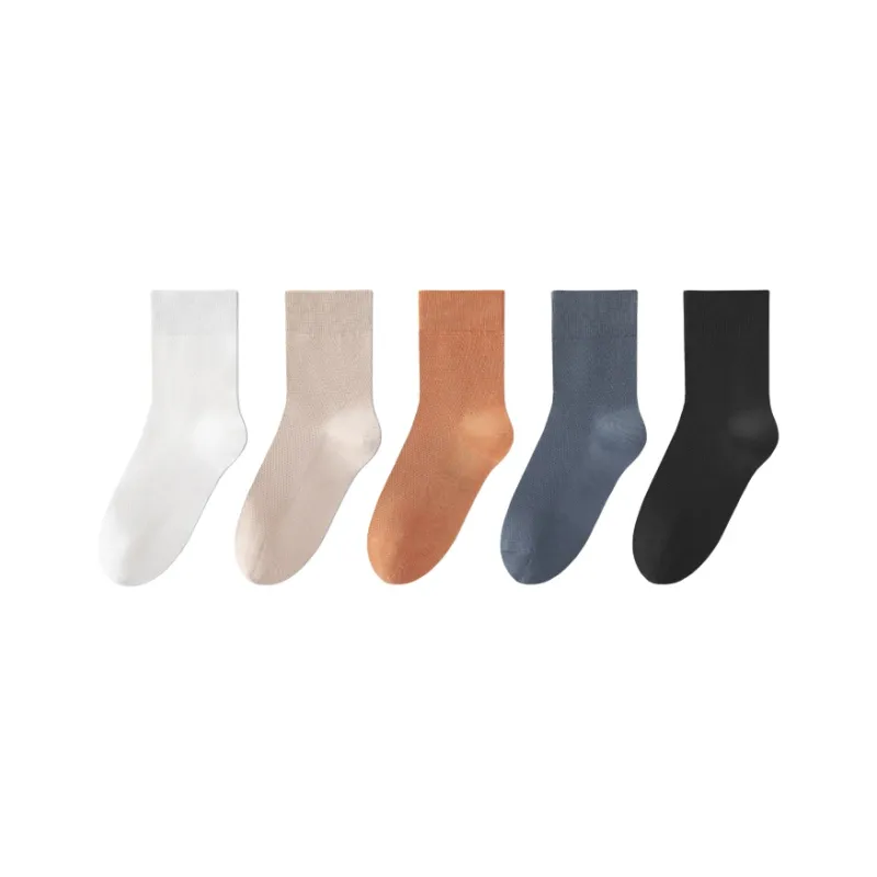 LUYOUYE Mid Calf Socks Women's 5 Pack-3