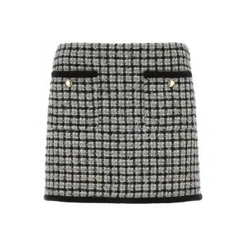 MIU MIU FW23 Casual Short Skirts Women's Black