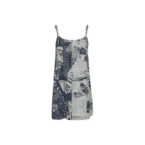 VERSACE JEANS Slip Dresses Women's Medium Blue