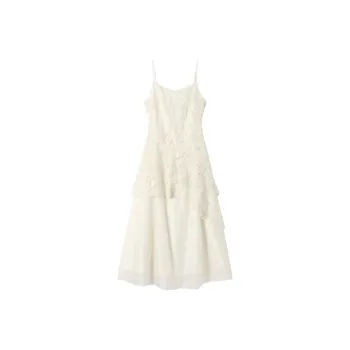 GLEE DIARY Slip Dress Women's Ecru