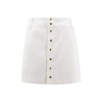 CELINE Trapeze Mini Skirt In Cotton Twill