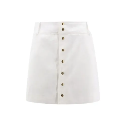 CELINE Trapeze Mini Skirt In Cotton Twill