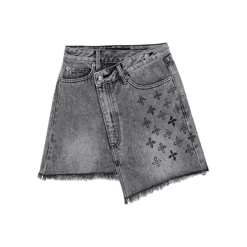 SMFK X 2022 Ss Summer Collection Denim Short Skirts Women's