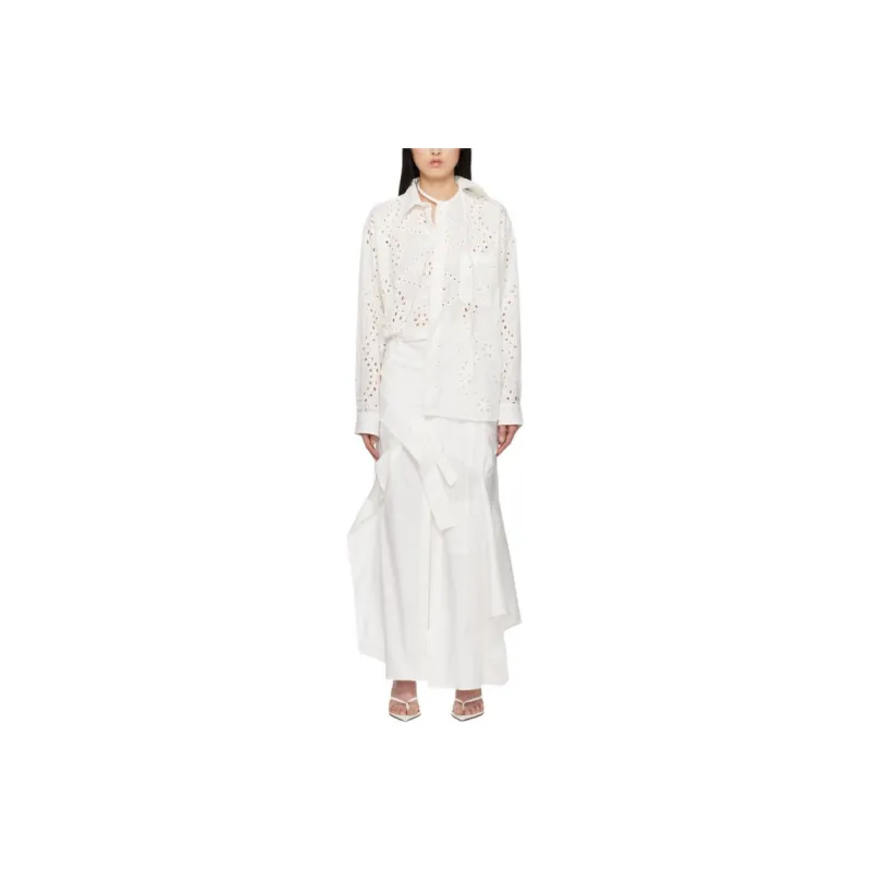 Ottolinger Long Sleeved Dress Women's White-0